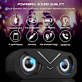 Miniatyrbild 2 av 7: Bluetooth-högtalare, bärbar trådlös Bluetooth 5.0-högtalare med LED-lampor för djup bas, stereohögtalare för subwoofer (svart)