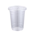 Miniatyrbillede 1 af 5: Krystalklare 360ml Plastkrus med Låg 100-pak til Kolde Drikke