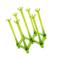 Miniatyrbilde 2 av 2: Plastikkoppholder, sammenleggbar uttrekkbar avløpsglassflaskekoppholdere kopplagringsstativ for 7 kopper (grønn)Grønn1STK Green 1PCS
