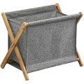 Miniatyrbilde 1 av 3: Vaskeromskurv Foldbar Vaskeromskurv Husholdnings Skittentøy Oppbevaringskurv Grå 47x12.7cm Grey 47x12.7cm