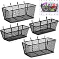 4 st svarta pegboardkorgar i metall för storlekar (liten, medium) liten, medium Black Small, Medium