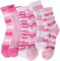 6 Pairs Women's Plush Socks, Cozy Winter Socks, Thick Pink