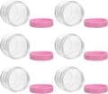 20 stk. 20g plastikcremebeholdere med låg og makeupmaskeskeer