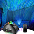 Miniatyrbild 5 av 5: （svart） LED-ljus, kraftfull strålkastare, lampa för jul, Halloween Glow Party， utrustad med fjärrkontroll och USB-laddning