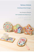 Miniatyrbild 3 av 5: Cartoon Mosaic DIY Coaster Making Kit, Parent-Child Activity Chessboard Kit - Type A TYPE-A TYPE-A