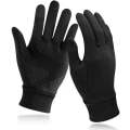 Miniatyrbillede 1 af 5: Suede Vinterhandsker med Touchscreen Fingre Varme Bløde Trendy Handsker til Koldt Vejr Anti-slip Touchscreen L