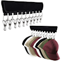 Miniatyrbild 1 av 5: Hattställ för Basebollkepsar, Hängande Hattarrangör Displayhållare, Hängare Hattställ för Garderob, Kepshållare Förvaringsideer (2-pack)