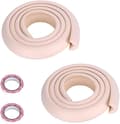 2M Babysäkra Kant- och Hörnskydd, Möbelsäkerhetskudde, Eldstadsstötfångare (rosa*2)