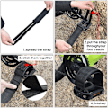 Miniatyrbillede 5 af 5: 1 Par Cykelpedalstropper Pedal Tåclips Stropper Tape til Fast Gear Cykel