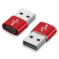 Miniatyrbilde 2 av 5: Type C Hunn til USB 3.0 Hann Konverter Datatransmisjon Mini Ladeadapter - Rosa