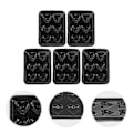 Miniatyrbillede 2 af 5: 5 stk Legetøj Børn Miniature Køkkenudstyr Mini Køkkenudstyr Miniature Bagebakke Dukkehuse Bagepande Sort Black 4X3cm