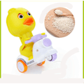 Pikkukuva 3 / 5: 3 kpl sarjakuvahahmo leluautoja, työnnä ja mene, Jingle Swing Duck -autot, kitka