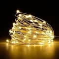 Fairy Lights, 50 LED Batteridrivna Strängljus Koppartråd Ljus för Inomhus Utomhus Belysning, Sovrum, Jul, 5M/16ft, Varmvit