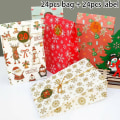 Miniatyrbilde 4 av 5: 48 stk Julepapirposer Godteriboks Behandler Gaveposer Barnfest Favoritt 6 Stiler