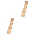 Miniatyrbilde 2 av 3: 5 stk 1/12 Minihus Trapper Miniatyr Tre Trapper Uten Rekkverk DIY Tilbehør 2 stk 5,6X31cm 2 pcs 5.6X31cm