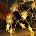 Miniatyrbillede 5 af 5: Lampe 1,5m 10 LED lyskæde julelys fe dekorative lamper Helt ny