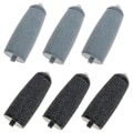 Miniatyrbillede 2 af 3: 6 stk. Fod Slibehoveder Udskiftelige Hoveder Fod Død Hud Fjernelse Rullehoveder Sort 5,5x2cm Black 5.5x2cm