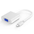 Pikkukuva 1 / 5: USB C - VGA-sovitin, Type C - VGA-sovitin yhteensopiva Pro 2016/2017/2018, Air/ Pro 2018, Book 2, Chromebook Pixel/ Xp -laitteiden kanssa
