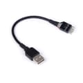 9-pin hane till extern USB A hane PC moderkort intern dataförlängning...