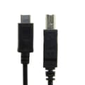 Miniatyrbillede 4 af 5: USB-C USB 3.1 Type C Hanstik til USB 2.0 B Type Hanstik Datakabel til Mobiltelefon & Macbook &