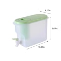 Miniatyrbillede 3 af 5: 3,5 l Stor Kapacitet Plastik Drikkedispenser, Drikkedispenser Med Hane Is Limonade Juice Beholder