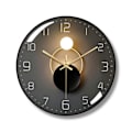 Miniatyrbild 1 av 5: Väggklocka, Art Deco Väggklocka, Icke-tickande Tyst Modern Metall Väggklocka, Lämplig för Vardagsrum, Sovrum, Kontor, Studierum