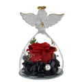 Miniatyrbild 2 av 3: Ängel Odödlig Ros Glaskupa Jul Valentinsdag Ros Dekorationer E