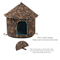Miniatyrbilde 2 av 4: Innendørs Hundehus, Tykk Brettbar Kattetelt med Avtakbar Myk Matte - Dyrehus for Små Hunder, 35cm