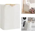60L Large Laundry Basket Foldable Laundry Bag Freestanding Tall Clothes Hamper Collapsible Storage Bin for Laundry