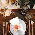 Miniatyrbillede 5 af 5: Håndlavede Champagne Rose 6PCS Servietringe til Hjem, Køkken, Spisestue, Middage, Frokoster, Picnic, Bryllupper, Buffet