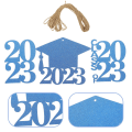 Miniatyrbilde 4 av 4: 30 stk. Utdanning Utskjæringer Etiketter Klasse Av Utdanning Dekorasjon Grad Fest Bord Senterstykker Etiketter Blue 12X8.5CM