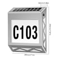 Miniatyrbillede 3 af 3: 2023 Ny Husnummerlys Hjem Garageportindikator Væglys Solenergi Udendørs Induktion Led Have