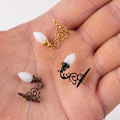 Miniatyrbilde 3 av 5: 4 stk Simulerte Vegglamper Mini Lysende Vegglampe Sandbord DIY Materialer Gull 1,7X2CM Golden 1.7X2CM