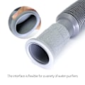 Miniatyrbilde 4 av 5: Universal Vaskeservant Avløpsrør, 1-1/4 Tommer Installasjonsdiameter Plast Fleksibelt og Utvidbart Avløpsrør for Kjøkken, Grå