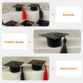 Miniatyrbild 4 av 4: 12 st Graduation Caps Present Godis Sockerlåda Examen Fest Favoriter Godisaskar Svart 6.5X6.5X3.2cm Black 6.5X6.5X3.2cm