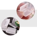 Miniatyrbillede 3 af 4: 10 stk. Ornamentbeholder Minihus Dekoration Tilbehør Plastik Lunchboks Mini Takeaway Box Måltid Hvid 2,5 White 2.5X1.9X0.8CM