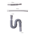 Miniatyrbilde 2 av 5: Universal Vaskeservant Avløpsrør, 1-1/4 Tommer Installasjonsdiameter Plast Fleksibelt og Utvidbart Avløpsrør for Kjøkken, Grå