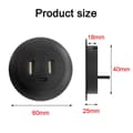 Miniatyrbild 3 av 5: 4X Desktop Hole Embedded USB Hub Type-C USB Charger 3 in 1 Splitter