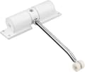 Automatic Spring Door Closer, Adjustable Indoor Door Spring Closer, Silent Automatic Door Closer (White)