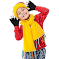 Miniatyrbild 5 av 5: 4 Par Fingerlösa Vantar Halvfinger Vantar Vinter Enfärgad Stickad Skrivning Lmell Present