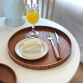 Pikkukuva 4 / 4: Suorakulmainen Tarjotin Puinen Teetarjotin Sopii Teelle Kahville Ruokalle Butler-Tarjottimelle Ruokailutilaan Hopeaesineille Ruskea
