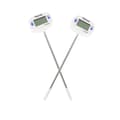 2 pcs Design Meat Thermometers Kitchen Cooking Digital Water and Oil Thermometers