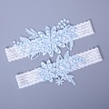 Miniatyrbilde 4 av 4: 2 stk. Bryllupsstrømper Daisy Lace Brudestrømpe Håndsydd Kunstige Perler Strømpe for Brud