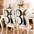 Miniatyrbild 2 av 5: Stolsöverdrag, Halloween Spökhus Stolsöverdrag, Stolsöverdrag för Matrum 8-pack, Sittdynor för Matstolar