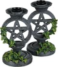 Miniatyrbillede 2 af 3: NEM5177 5,5 \" Grå Pentagram Lysestage