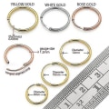 Miniatyrbillede 2 af 2: 9k Roséguld 8mm Segment Hoop Næsering