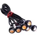 Pikkukuva 2 / 5: 18mm 9W LED-auton sumuvalot päiväajovalot, vedenpitävät varmuuskopiointi- ja takavalot (musta kotelo)