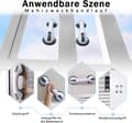 Miniatyrbild 4 av 5: Badhandtag med sugpropp Starkt sugproppshandtag (2-pack)