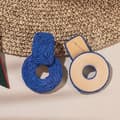 Pikkukuva 4 / 5: Statement Raffia -korvakorut Söpöt Boho -korvakorut Rattan roikkuvat korvakorut