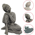 Miniatyrbillede 2 af 4: mozhixue Mediterende Buddha Akvarium Ornamenter, til Fisketank Hjem Have Dekoration, Simulerings Håndværk